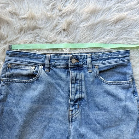 Madewell The Darted Barrel-Leg Jean Denim Blue Size 27 - Picture 11 of 12